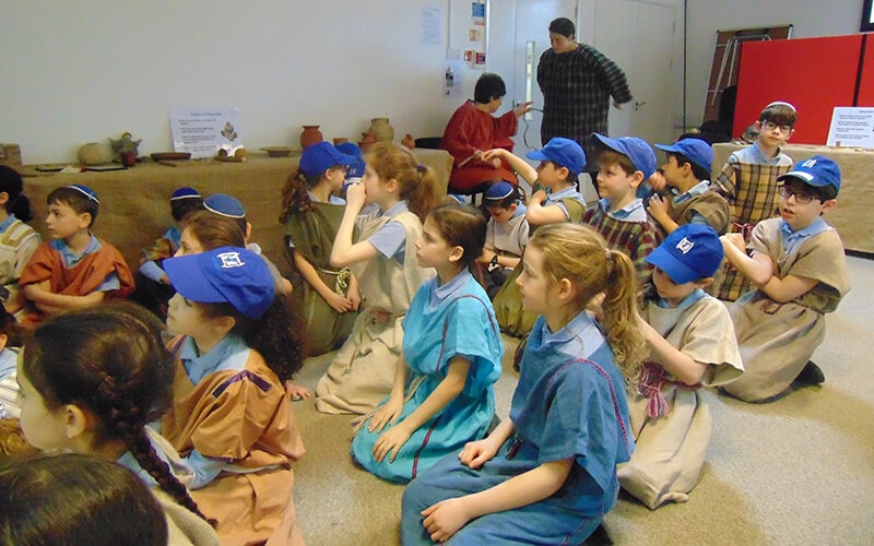 Year 4 pupils at the Verulamium Museum