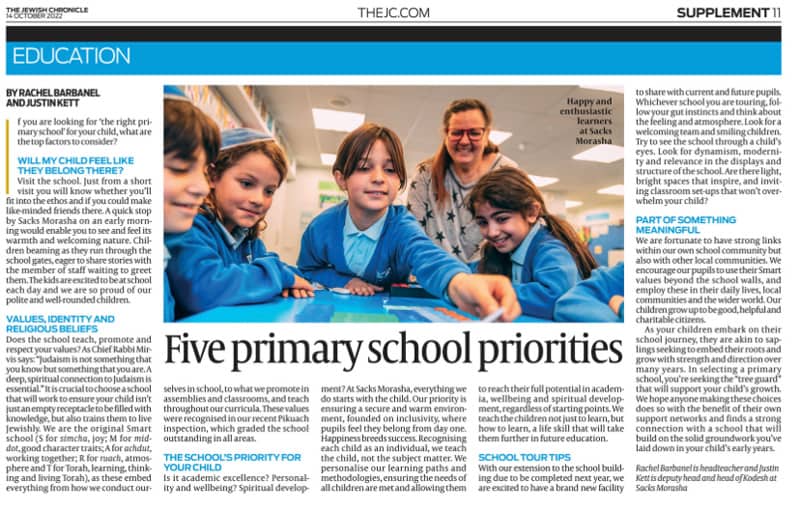 Top tips for choosing the right primary school